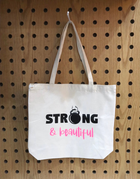 Tote bag - strong n beautiful