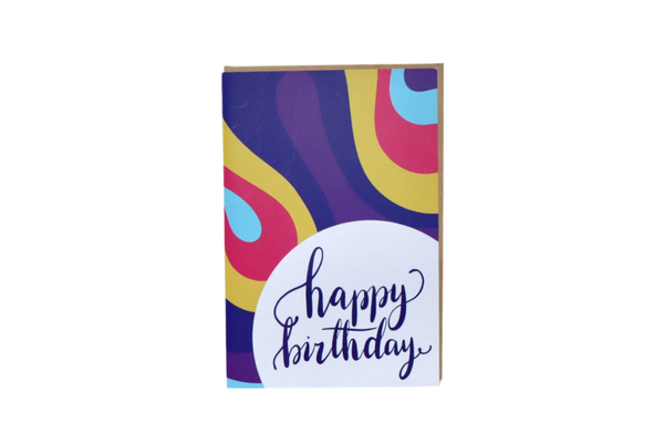 Card - colored Bday