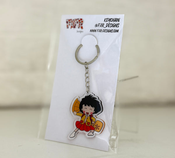 Keychain - happy maruko