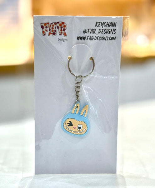 Keychain - blue labubu مدالية