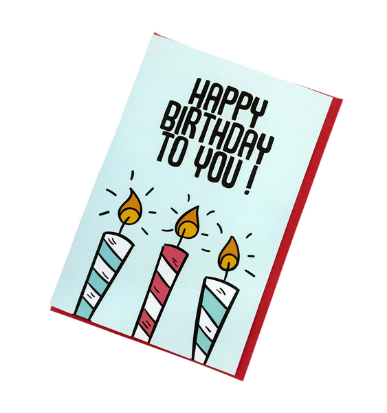 card - candles كرت هدية
