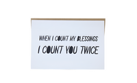 Card - blessing