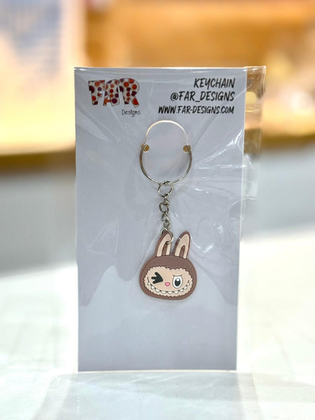 Keychain - brown labubu مدالية