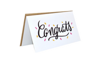 Card - congrats white