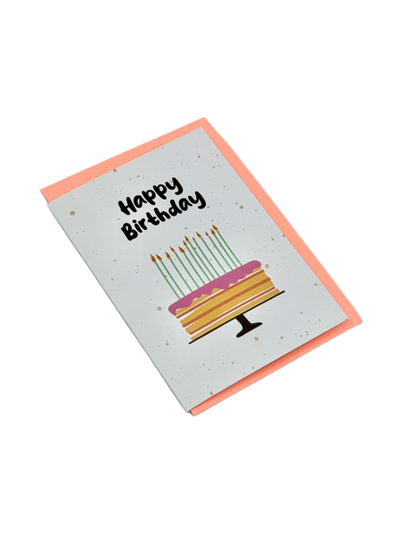 mini card - Birthday Cake كرت حجم ميني
