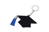 Keychain - Graduation blue