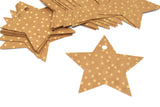20pc star cards with gold dots كروت النجمة