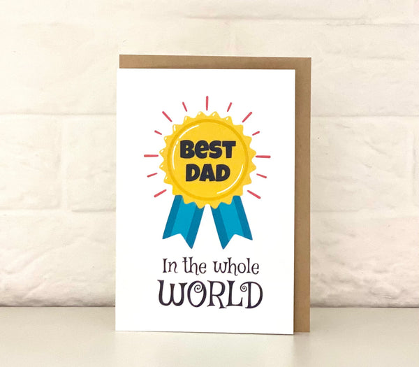 Card - best dad أفضل أب