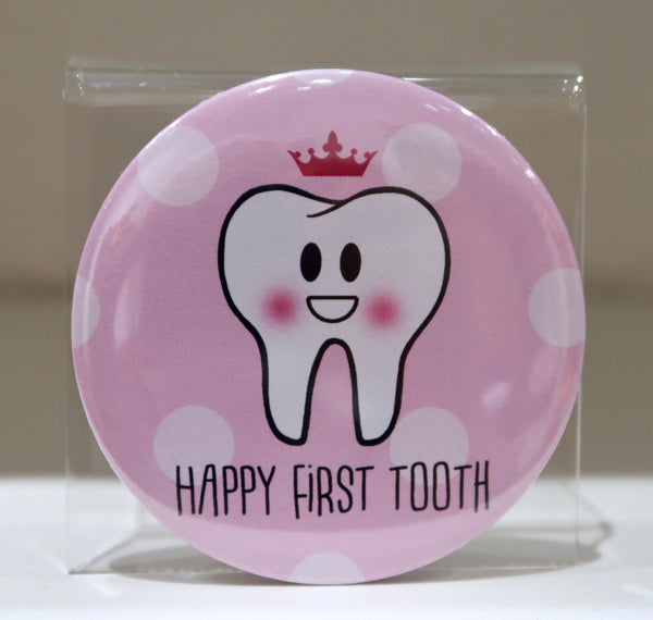 Badge - 1st tooth Pink