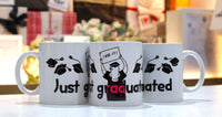 Mug - just graduated خريجة