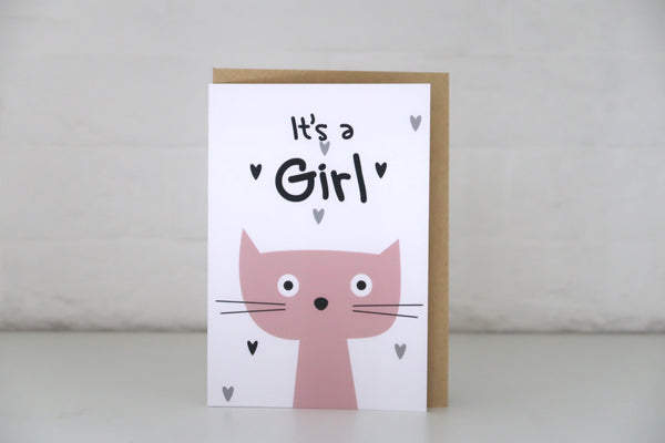 Card - cat girl