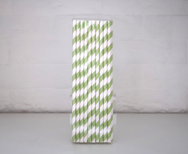 Straws ( light green ) - اعواد مصاصه لون اخضر فاتح