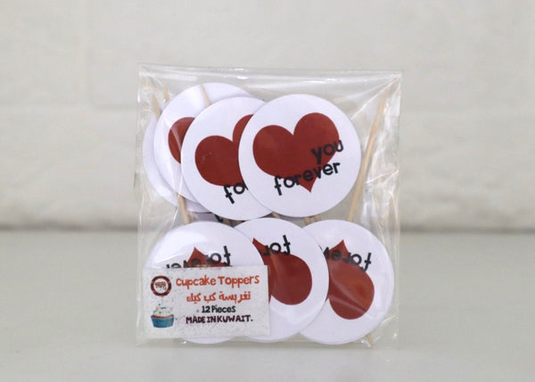 Cupcake toppers - love forever